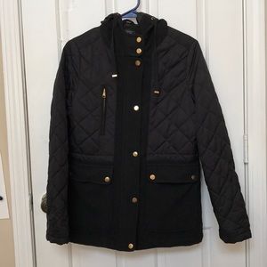 topshop quilted and wool jacket